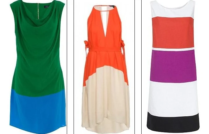 Яркая палитра лета – модный тренд Color block