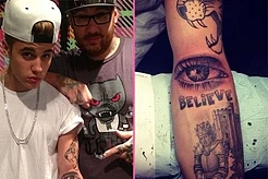 Джастин Бибер сделал татуировку в виде глаза своей мамы