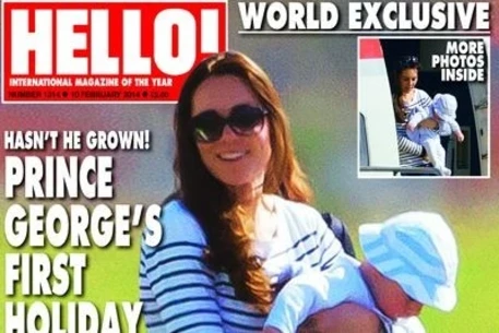 Кейт Миддлтон с сыном отправилась на отдых