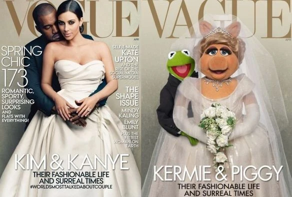 Читателям журнала Vogue не понравилась обложка с Ким Кардашян