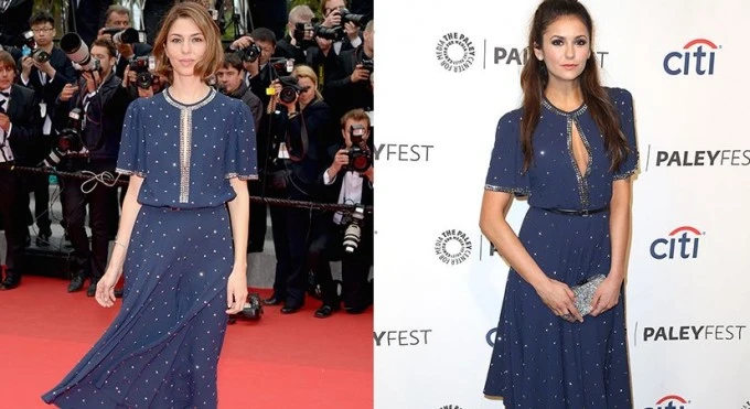 Нина Добрев и София Коппола в платье Michael Kors