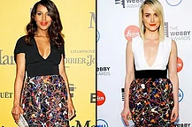 Тейлор Шиллинг и Керри Вашингтон в юбке Sportmax