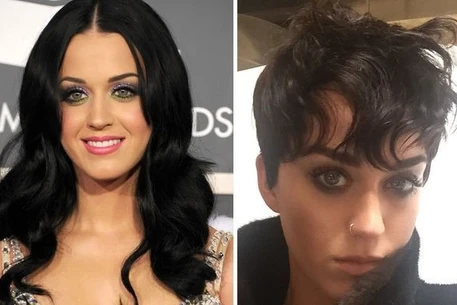 Кэти Перри коротко постриглась