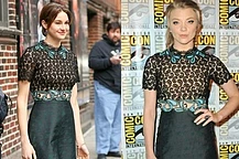 Шейлин Вудли и Натали Дормер в платье Mary Katrantzou