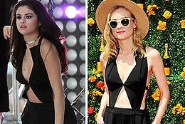 Селена Гомес и Диана Крюгер в комбинезоне Roland Mouret