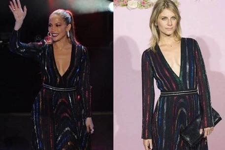 Дженнифер Лопес и Мелани Лоран в платье Blumarine
