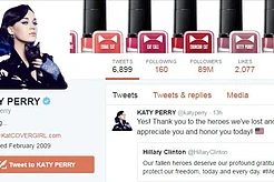 Хакеры взломали твиттер Кэти Перри