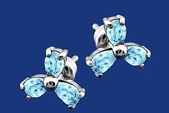 Комплекты украшений из серебра фабрики Свитозар