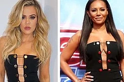 Хлои Кардашян и Мелани Браун в платье Cushnie et Ochs’s