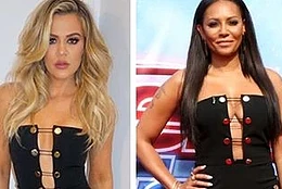Хлои Кардашян и Мелани Браун в платье Cushnie et Ochs’s