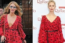 Блейк Лайвли и Каролина Куркова в платье Michael Kors