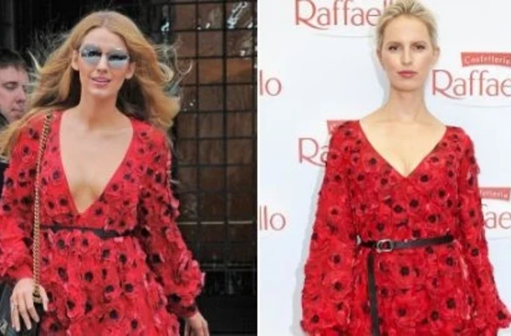 Блейк Лайвли и Каролина Куркова в платье Michael Kors