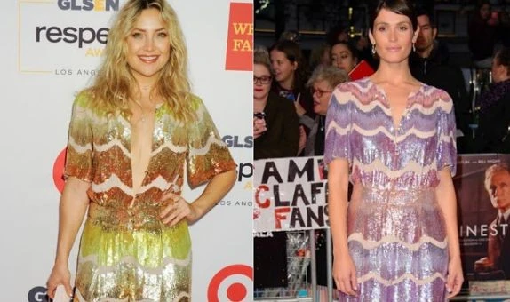 Кейт Хадсон и Джемма Артертон в комбинезоне Temperley London