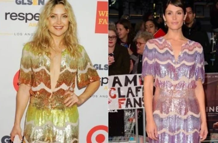 Кейт Хадсон и Джемма Артертон в комбинезоне Temperley London