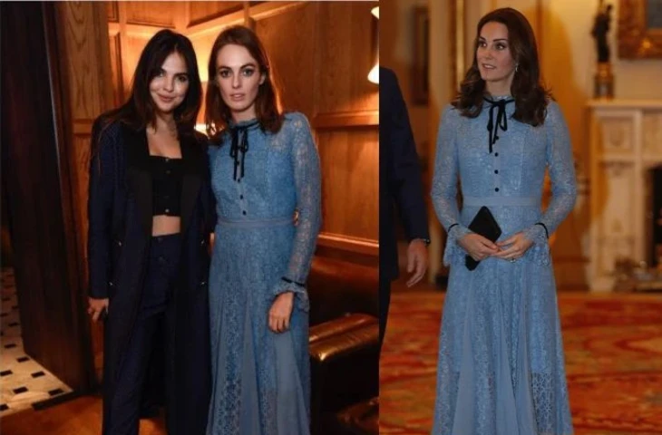 Кейт Миддлтон и Виолет Мэннерс в платье Alice Temperley