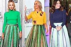 Лесли Бибб, Мэнди Мур и Джулианна Хаф в юбке Vika Gazinskaya