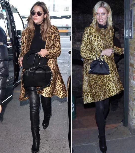 Ники Хилтон и Эшли Бенсон в пальто Morgan Clifford