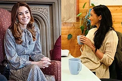 Экономные герцогини: Кейт Миддлтон в платье из масс-маркета и Меган Маркл в старой одежде