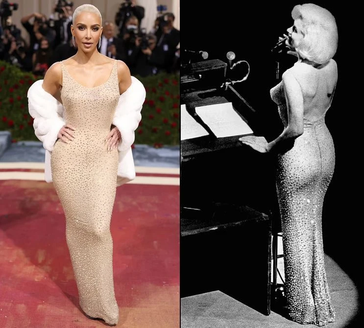 Ким Кардашян пришла на Met Gala 2022 в платье Мэрилин Монро