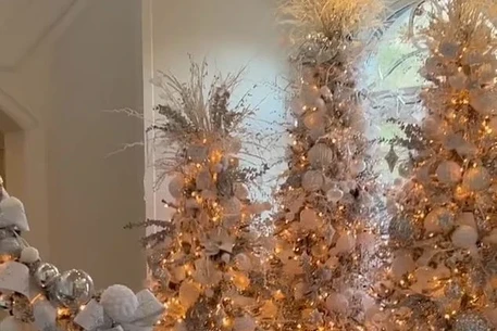 Новогодние ёлки знаменитостей 2022: Кортни Кардашян, Кэтрин Зета-Джонс и другие