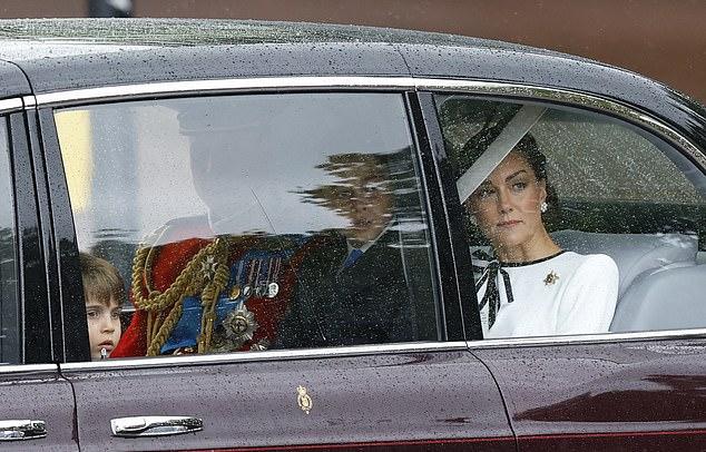 Кейт Миддлтон впервые вышла в свет на параде Trooping the Colour
