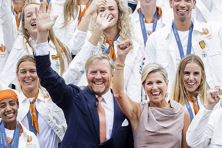 Королева Максима и король Виллем-Александр  поздравили  олимпийцев