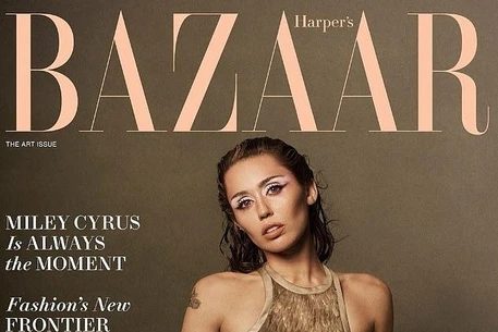 Майли Сайрус на обложке Harper’s Bazaar