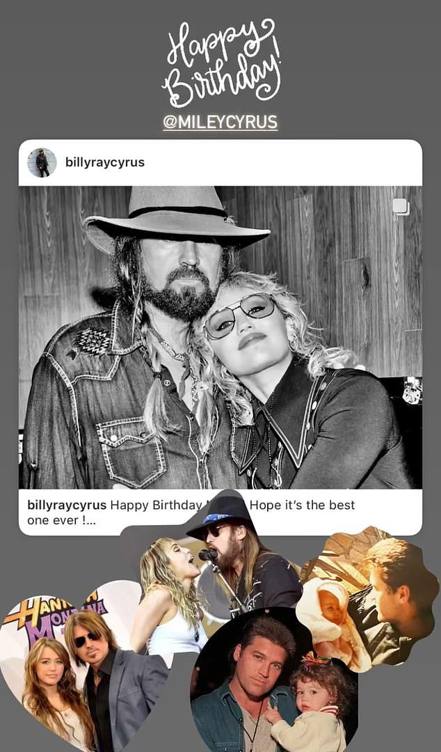 63-летний автор песни Achy Breaky Heart поделился слайд-шоу из старых фотографий с Майли