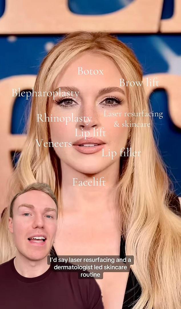 Беттеридж, основатель лондонской клиники JB Aesthetics, опубликовал новое видео, в котором перечислил косметические изменения, которые, по его мнению, перенесла актриса.