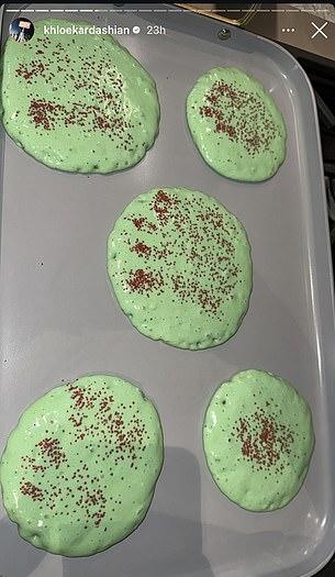 Зелёные блины Хлои Кардашьян