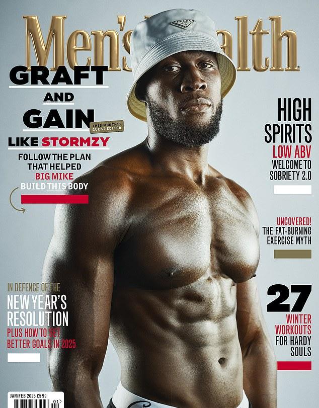 Полную версию интервью со Stormzy читайте в январском/февральском номере Men's Health UK