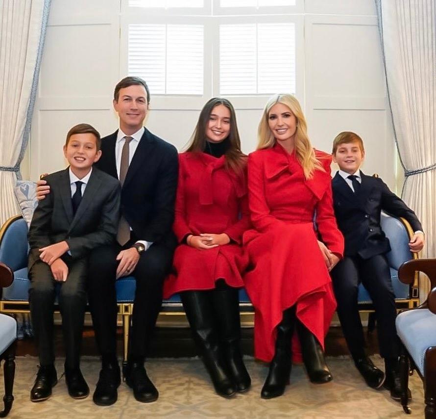 Иванка Трамп, Джаред Кушнер и дети 