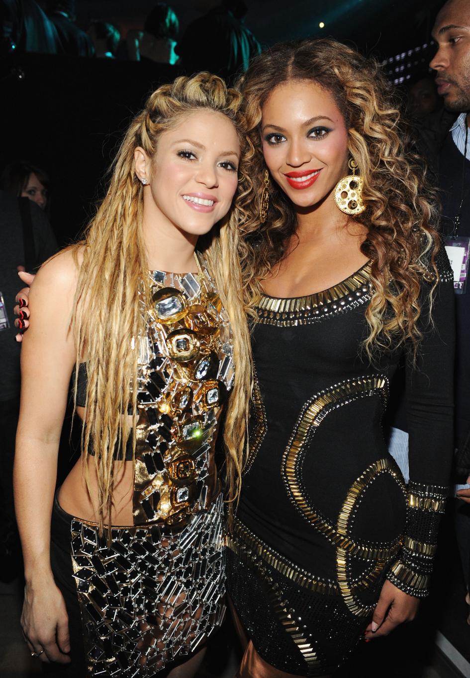 Шакира и Бейонсе на MTV Europe Music Awards 2009 г.