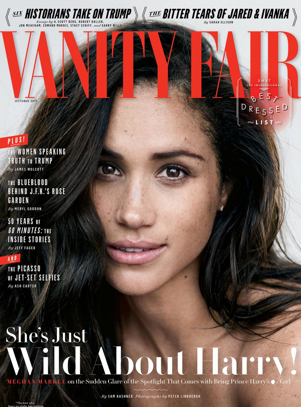 В 2017 году Меган Маркл появилась на обложке журнала Vanity Fair.