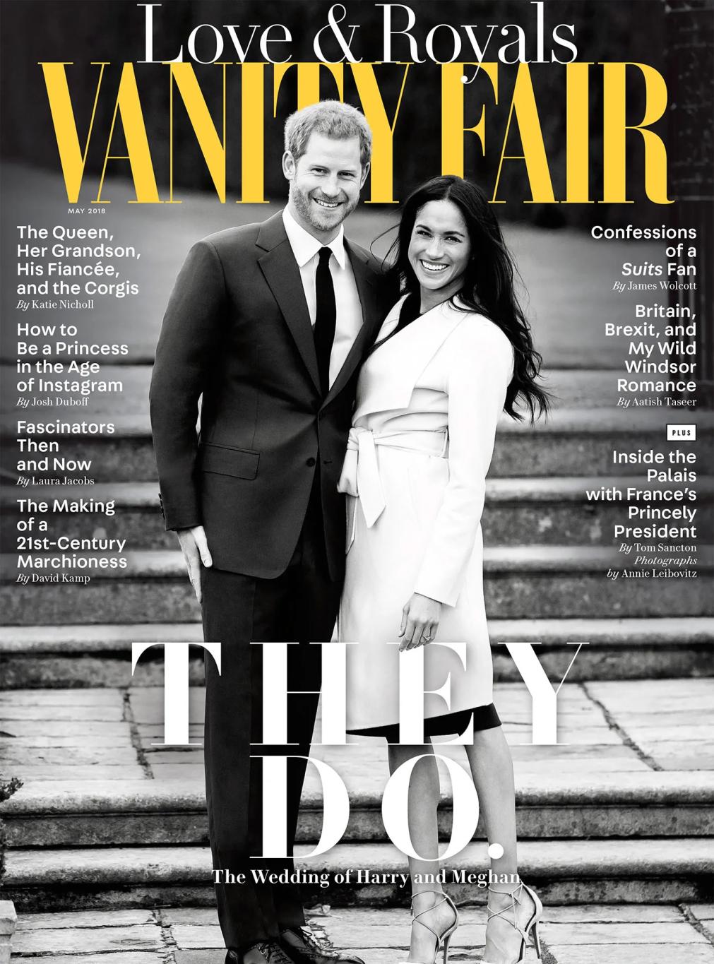 Меган Маркл и принц Гарри на обложке Vanity Fair, 2018 год.