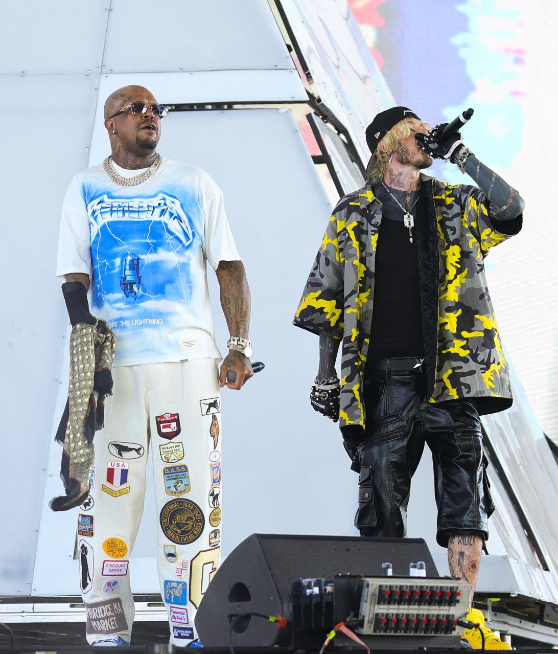 MGK и Three 6 Mafia (DJ Paul).