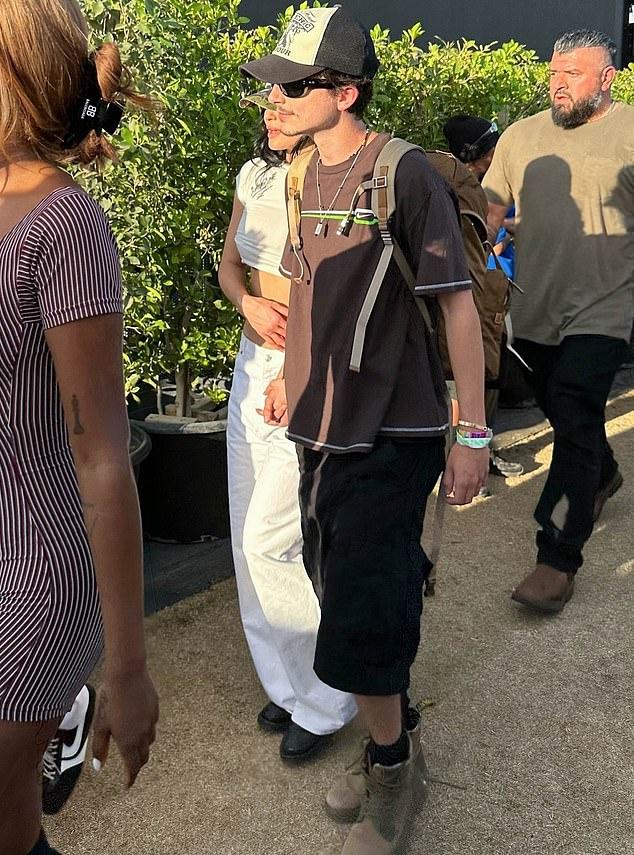 Кайли Дженнер и Тимоти Шаламе на фестивале Coachella