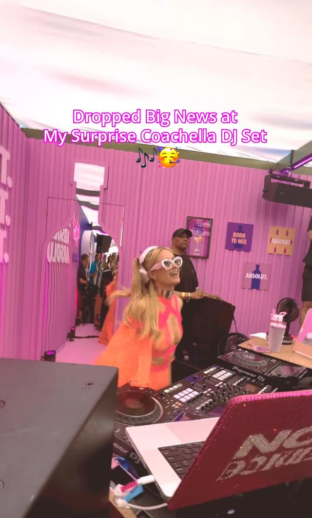 Внезапный диджей-сет Пэрис Хилтон на фестивале Coachella в 2025 году.
