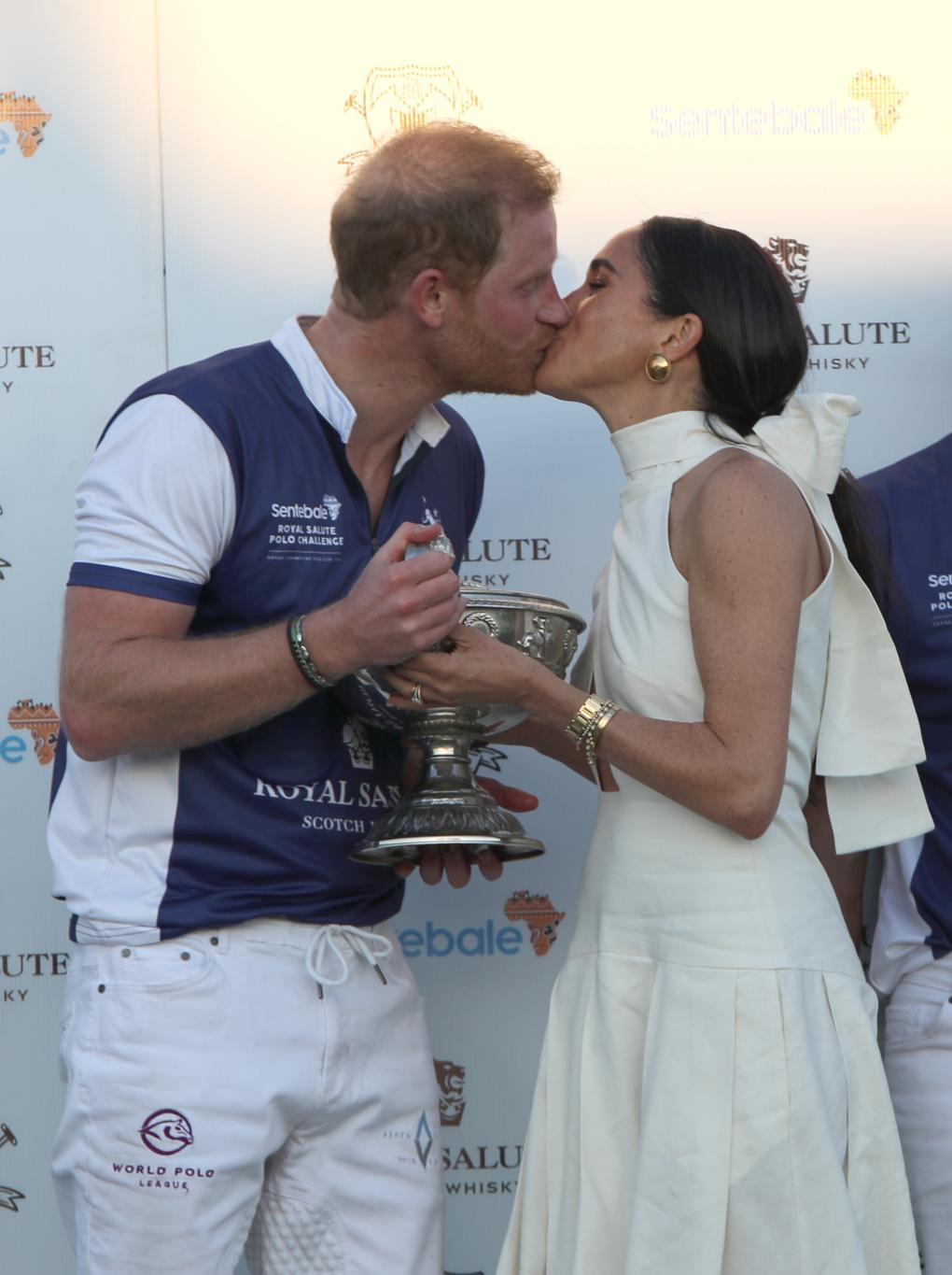 Принц Гарри и Меган Маркл на турнире Royal Salute Polo Challenge во Веллингтоне, Флорида, 12 апреля 2024 года.