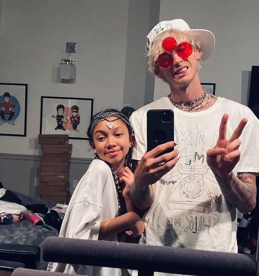 Machine Gun Kelly с дочерью Кэйси.