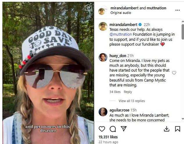 Miranda Lambert, основатель MuttNation для помощи животным, призвала фанатов в Instagramе поддержать ее благотворительную акцию.
