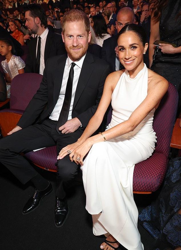 Принц Гарри и Меган на ESPY Awards в Dolby Theatre, Голливуд, в июле 2024 года.