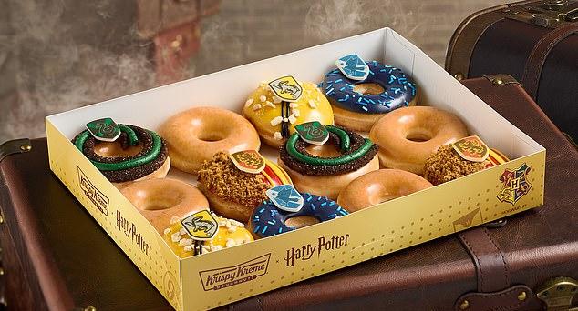 Krispy Kreme выпустила лимитированную коллекцию пончиков, вдохновленную Гарри Поттером и школой Хогвартс