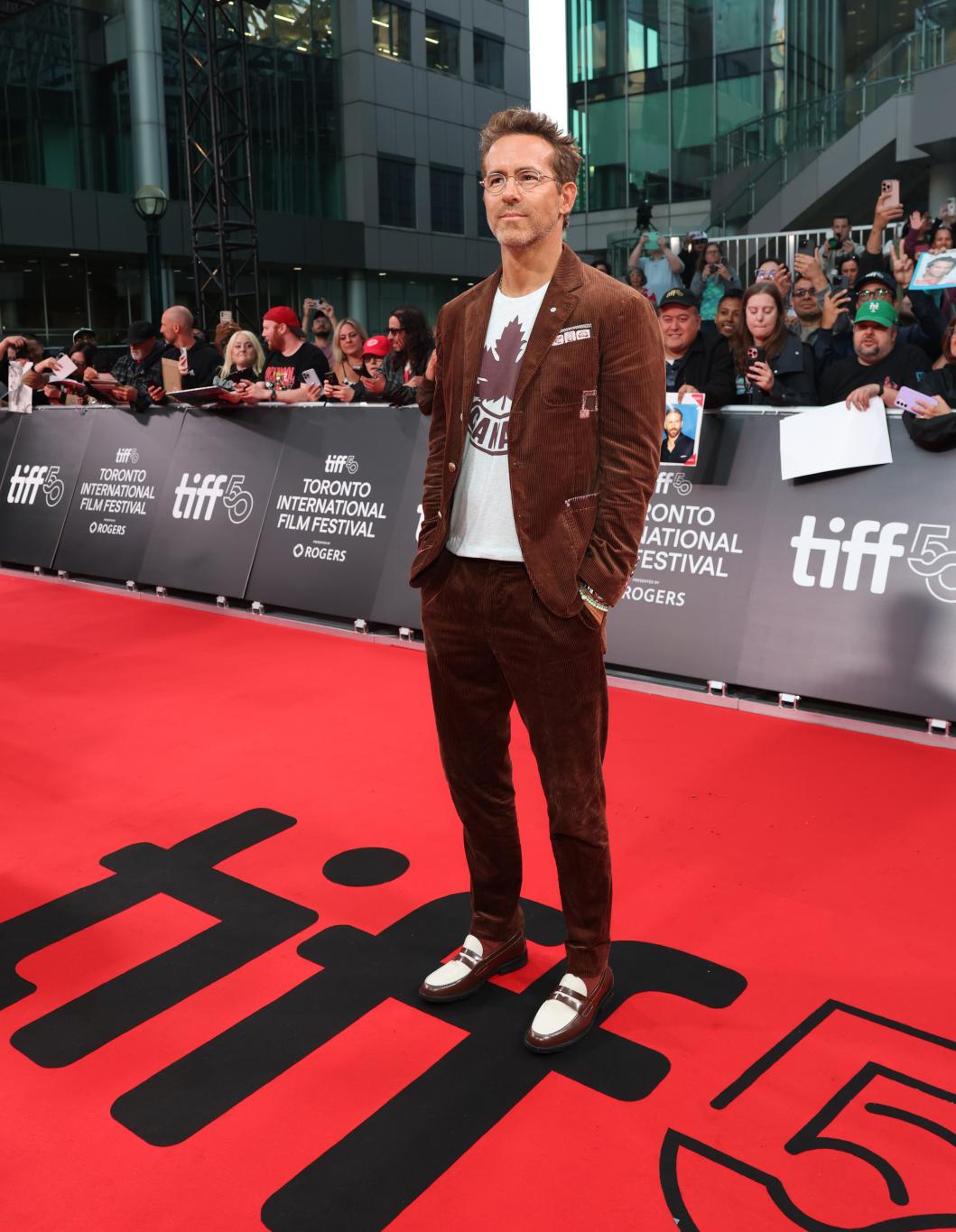 Райан Рейнольдс посетит премьеру картины Amazon MGM Studios "Джон Кэнди: Я себе нравлюсь" на TIFF в Рой Томсон Холл 4 сентября 2025 года, Торонто.