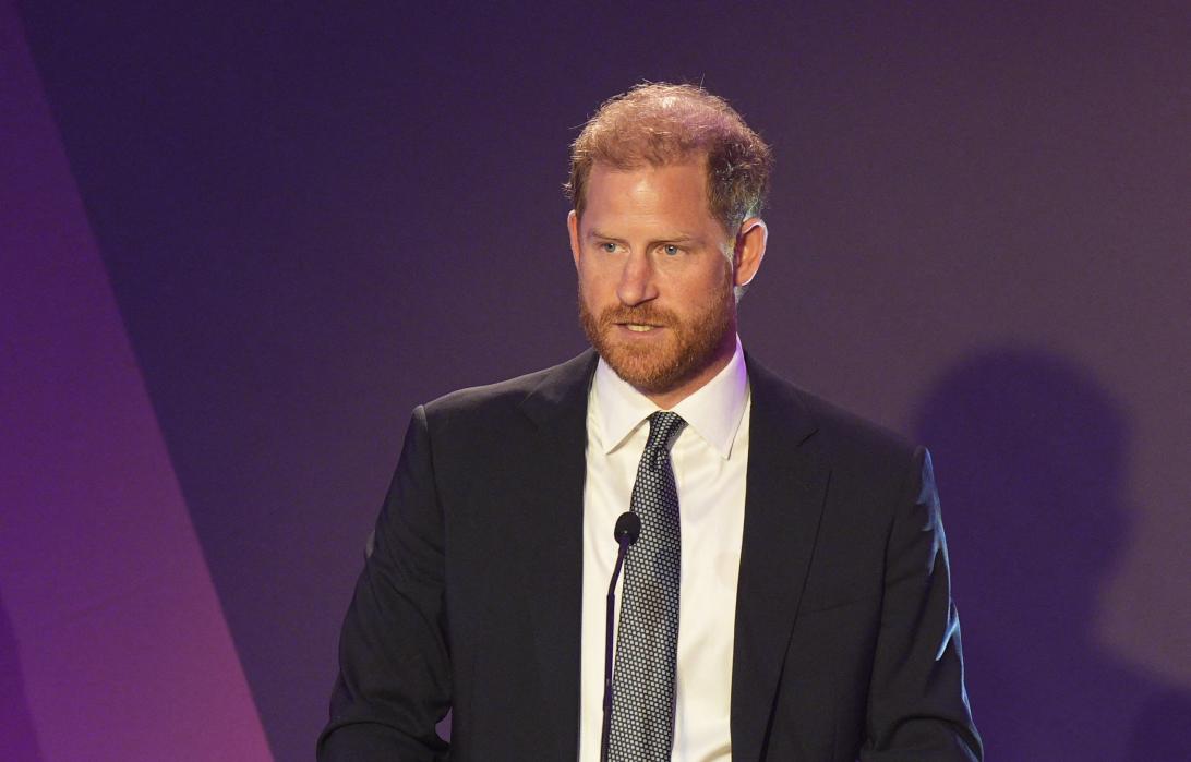 Принц Гарри выступает на церемонии WellChild Awards.