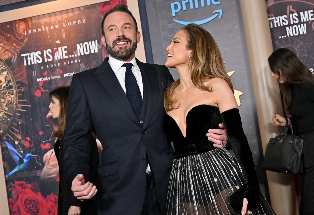 Дженнифер Лопес и Бен Аффлек на февральской премьере «This Is Me Now».