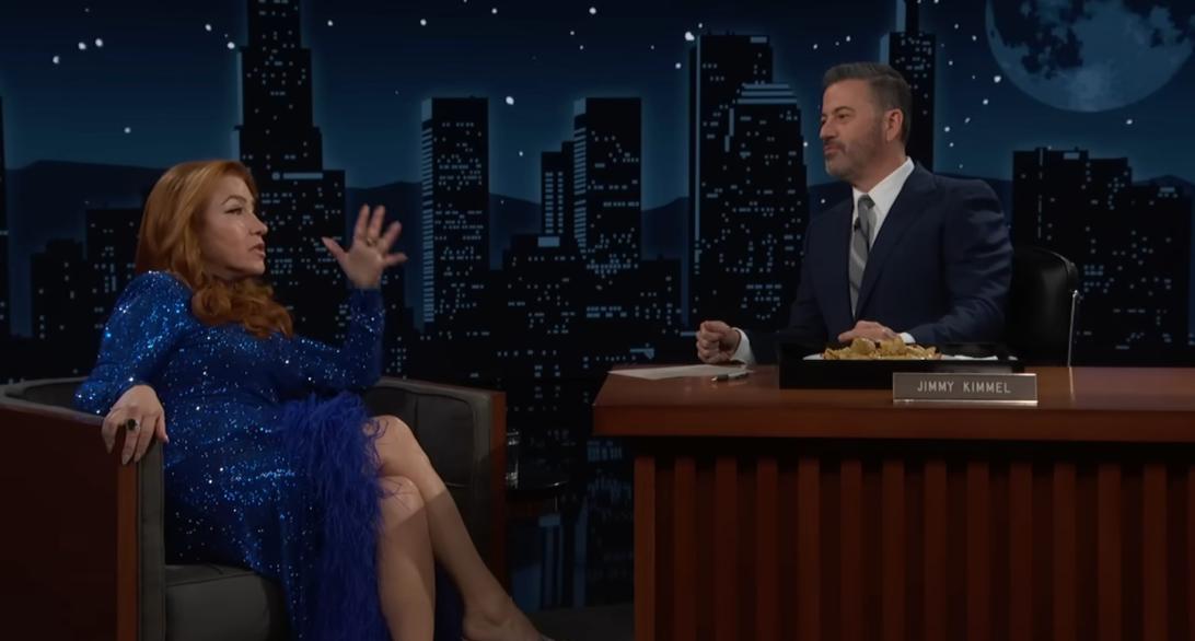 Лиза Энн Уолтер в гостях у Джимми Киммела на "Jimmy Kimmel Live!".