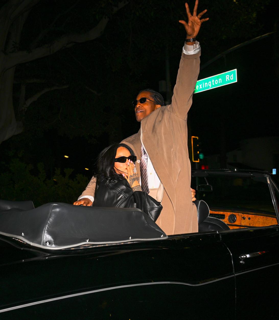 ASAP Rocky и Рианна замечены в машине.