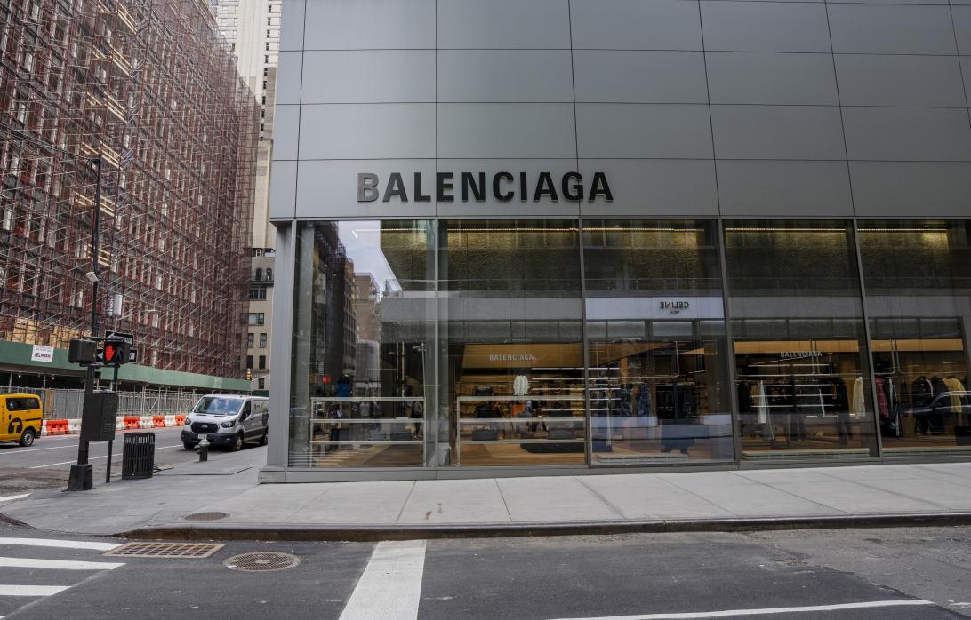 Бутик Balenciaga в Нью-Йорке в 2025 году.