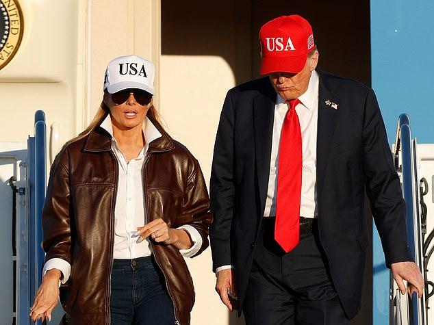 Первая леди Мелания Трамп предстала в непринужденном, но стильном образе, присоединившись к мужу в Вирджинии на праздновании 250-летия ВМС США в воскресенье, где она выступила с воодушевляющим призывом к толпе